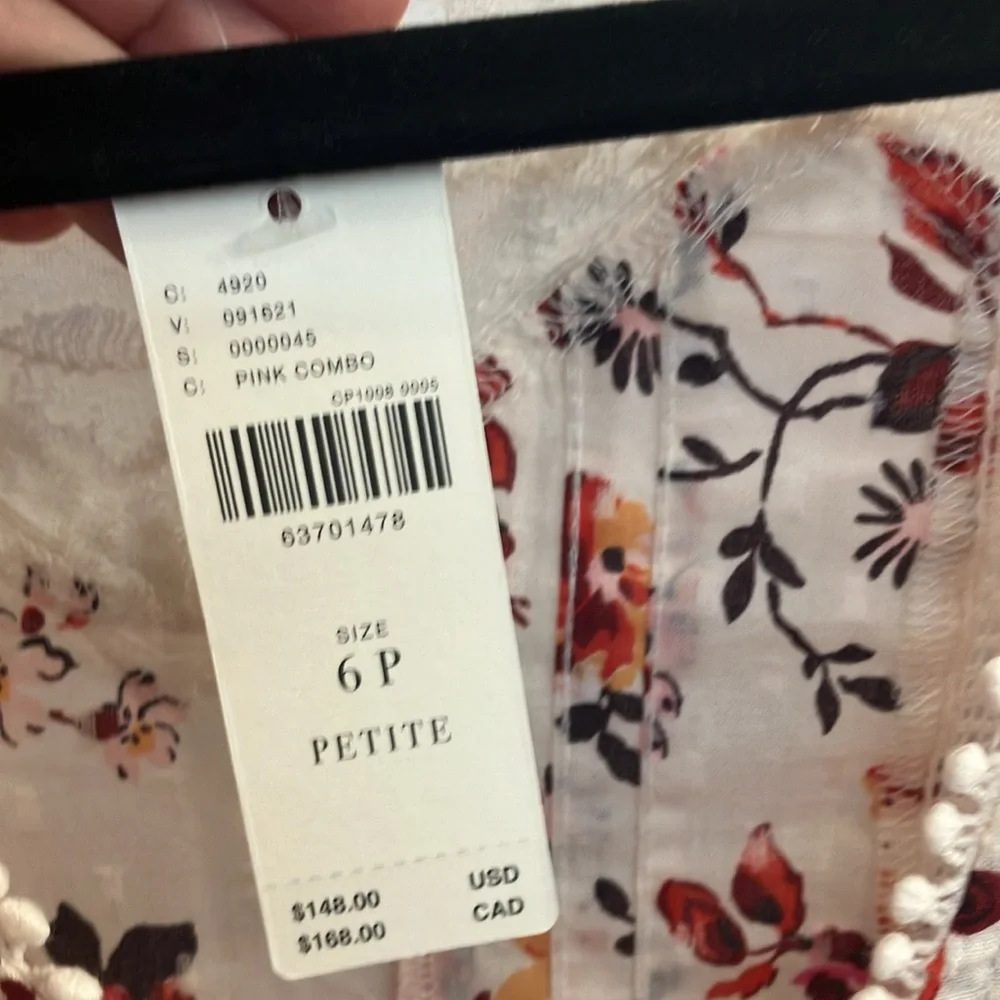 Anthropologie Puff-Sleeved Lace Buttondown